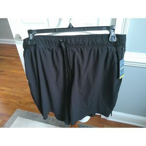 NWT JOCKEY WOMENS BLACK PERFORMANCE STRETCH SHORTS / POCKETS  XL
